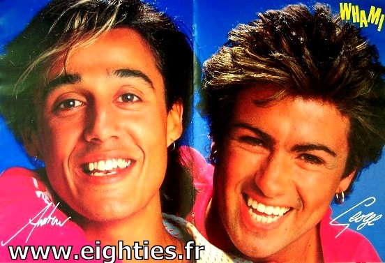 Années 80, 80's, eighties, George Michael, Andrew Ridgeley, wham, musique, top 50, Marc toesca, hit, souvenir, nostalgie